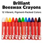 Faber Castell 12 Count Beeswax Crayons In Storage Case Non Toxic Vibrant Colors
