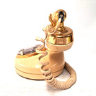 Western Electric Rotary Dial Desk Telephone Beige Gold Vintage Bell System Usa