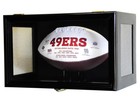 Clear Viewing Football Display Case Cabinet Wall Mount   Free Standing Ball Nfl
