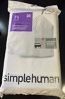 Lot Of 5 Simplehuman Code Q Custom Drawstring Trash Bags  13-17 Gallon  20 Count