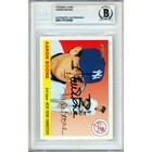 2004 Topps Heritage  118 Aaron Boone Signed Card Auto Beckett Slabbed Ny Yankees