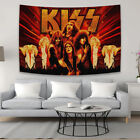 Kiss Rock Band Fabric Tapestry Wall Hanging Flag Banner Poster Art Decor 36x60  