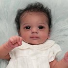 Scom Reborn Black Baby Doll 18    Realistic African American Newborn Girl Toy