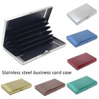 Business Id Credit Card Holder Storage Package Case Pocket Solid Wallet Slim   