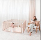 Baby Playpen   Baby Gate For Toddler And Babies  Foldable Wooden Barrier