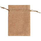 25 50 100pcs Burlap Gift Bags Wedding Hessian Jute Bags Linen Jewelry Pouches   