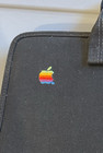 Apple Computer Rainbow Logo Portfolio - Rare - Many Pockets - Zippered Vintage