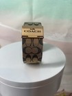 Coach Unisex Apple Watch Band Rose Gold And Black Stainless Steel