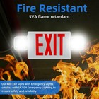 6-pack Led Exit Sign With Emergency Lights  90 Min Backup  Damp Rated  Ul Listed