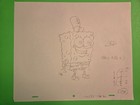 Spongebob Squarepants Original Production Cel Cell Drawing Animation Art