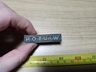 Vintage Letterpress Printing Block Wilson Advertising Logo
