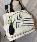 Tory Burch Tennis Racquet Tote   Large Tory Sport Tennis Bag   White