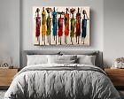 Abstract African Wall Art Masai Canvas Print Colorful Images Wall Art Decor