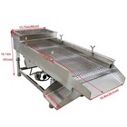 Electric Shaker Stainless Steel Linear Vibrating Screen Sifter With 7mm Screen