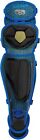 Nwt Easton Pro X Catcher s Leg Guards Intermediate  ages 12-15  Royal Blue Slvr