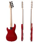 New Gp Glarry Electric Bass Guitar Bass W  20w Amp Red