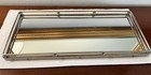 Vintage Rectangle Vanity Dresser Tray Mirror 16    Gold