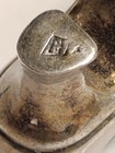 Antique vintage Solid Sterling Silver Sewing Pin Cushion Shoe Miniature Figurine