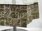 Paisley Print Apron Vintage Sheer Waist Tie Cottagecore Lightweight Fabric