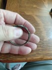 Victorian Sterling  Baby Bracelet With Safety Chain Engraved Initial  m 