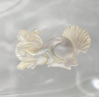 Squirrel Pin Vintage 1950s Thai Mother Of Pearl Scarf Hat Jacket Playful Energy
