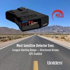 Uniden R7 Extreme Long Range Laser radar Detector  Built-in Gps  Real-time Alert