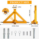 3 Point Trailer Hitch For Tractor With 2  Receiver fits Category 1 Tractor