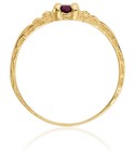 10k Solid Yellow Gold 3mm Ruby Ring
