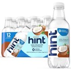 Hint Coconut Flavored Water  16 Fl Oz  12 Pack Plastic Bottles 
