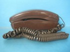 Vintage Western Electric Trimline Telephone Brown Push Button Phone Desk  Top