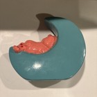 Vintage Care Bears  Ceramic Moon Shaped Coin Bank   Rare 