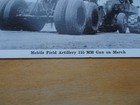 Vintage Rppc Mobile Field Artillery 155 Mm Gun On March Posted 1943