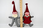 Folk Art Old World Handmade Dolls Gnome Elf Boy Girl Christmas German Vintage 9 