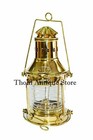 Vintage Lantern Anchor Boat Light Lamp Nautical Brass Oil Lamp Maritime Ship