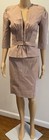 Givenchy Pink Pleated Front Skirt Suit With Belt Sz 38