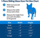 Petsafe Ppa11-13127 White Adjustable Medium Sliding Glass Pet Door- Up To 96 In