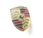 Porsche Golden Logo Badge Car Lapel Pin 11mm