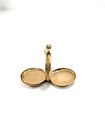 14k Gold Ladies Waltham Hunter Case Pocket Watch - Two Tone Gold