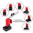Battery Adapter For Milwaukee M12 12v Power Wheels Diy Rc Robotics 12 Gauge Wire