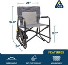 Gci Outdoor Freestyle Rocker Portable Folding Rocking Chair  Outdoor Camping