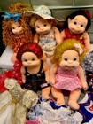 Vtg 5 Ty Beanie Kids Plush Dolls 4 Extra Tygear 7 Unmarked Outfits