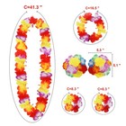 Phogary 8 Pack Hula Skirt Costume Accessory Kit For One Size  Straw Color