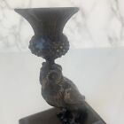 Antique Art Deco Bronze Owl Candlesticks Signed Barrie 1920-1930 Thistle