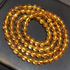 5mm Natural Copper Rutilated Quartz Stretch Crystal Beads Bracelet