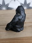 Lowland Gorilla Toy Figure Sitting Realistic Red Eyes Vintage 