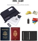 Money Bag With Lock  Double Layer Cash Bag Bank Bag For Cash  Passports Supplies