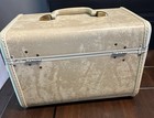 Samsonite Vintage Luggage Ivory White Train Case Brown  Shwayder Bros  No Lock