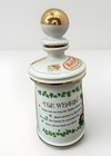 Vtg Empty Old Fitzgerald Kentucky Bourbon Whiskey Porcelain Leprechaun Bottle