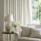Cream Velvet Pinch Pleated Curtains 84 Inches 40 w X 84 l  pack Of 2  Ivory