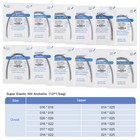 Azdent Arcos De Ortodoncia Niti Super El  stico Rect  ngulos Ovoide Dental Usa